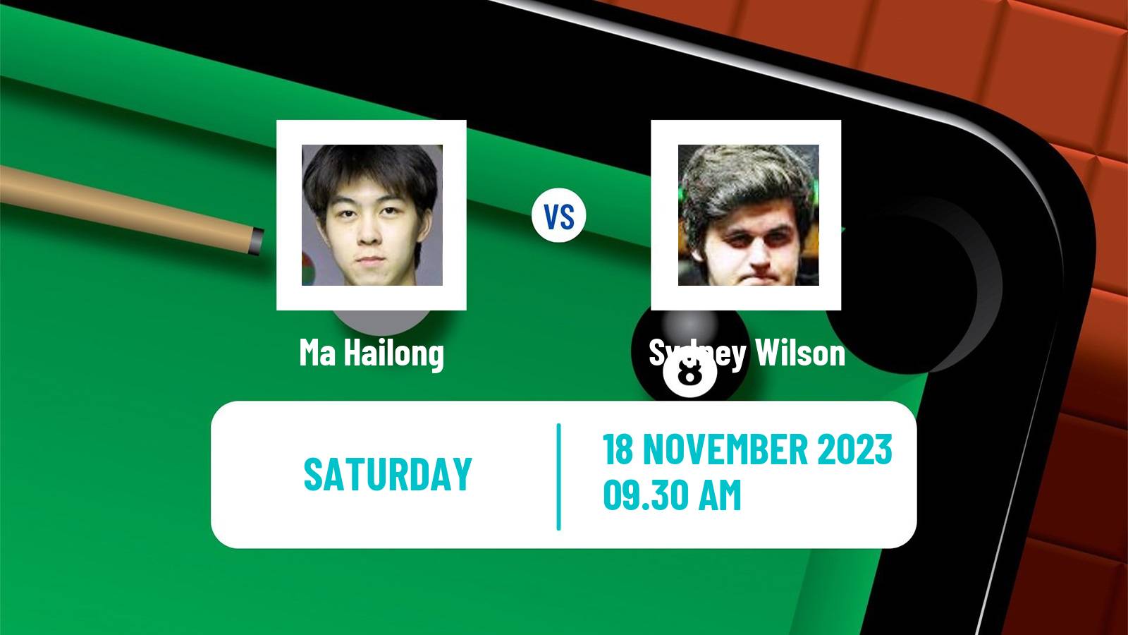 Snooker Uk Championship Ma Hailong - Sydney Wilson