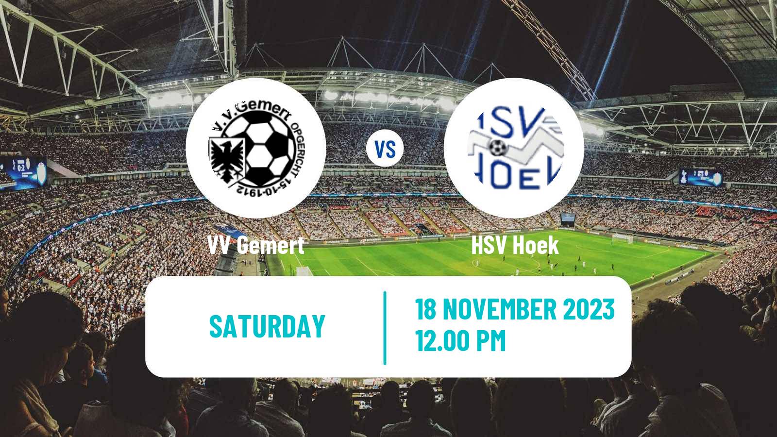 Soccer Dutch Derde Divisie Gemert - HSV Hoek