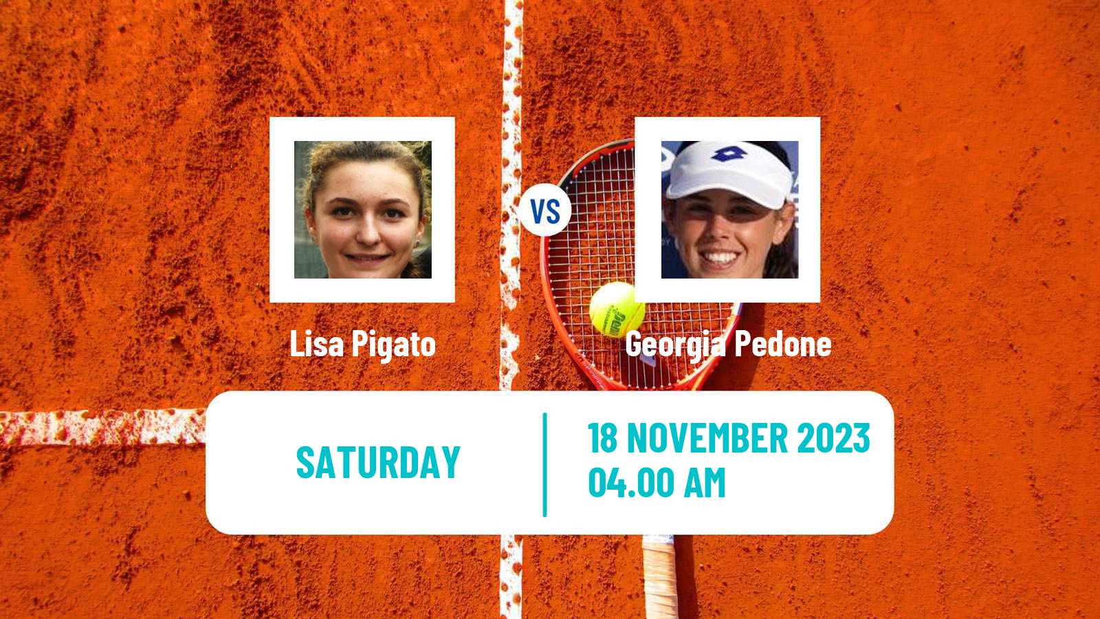 Tennis ITF W25 Solarino 3 Women Lisa Pigato - Georgia Pedone