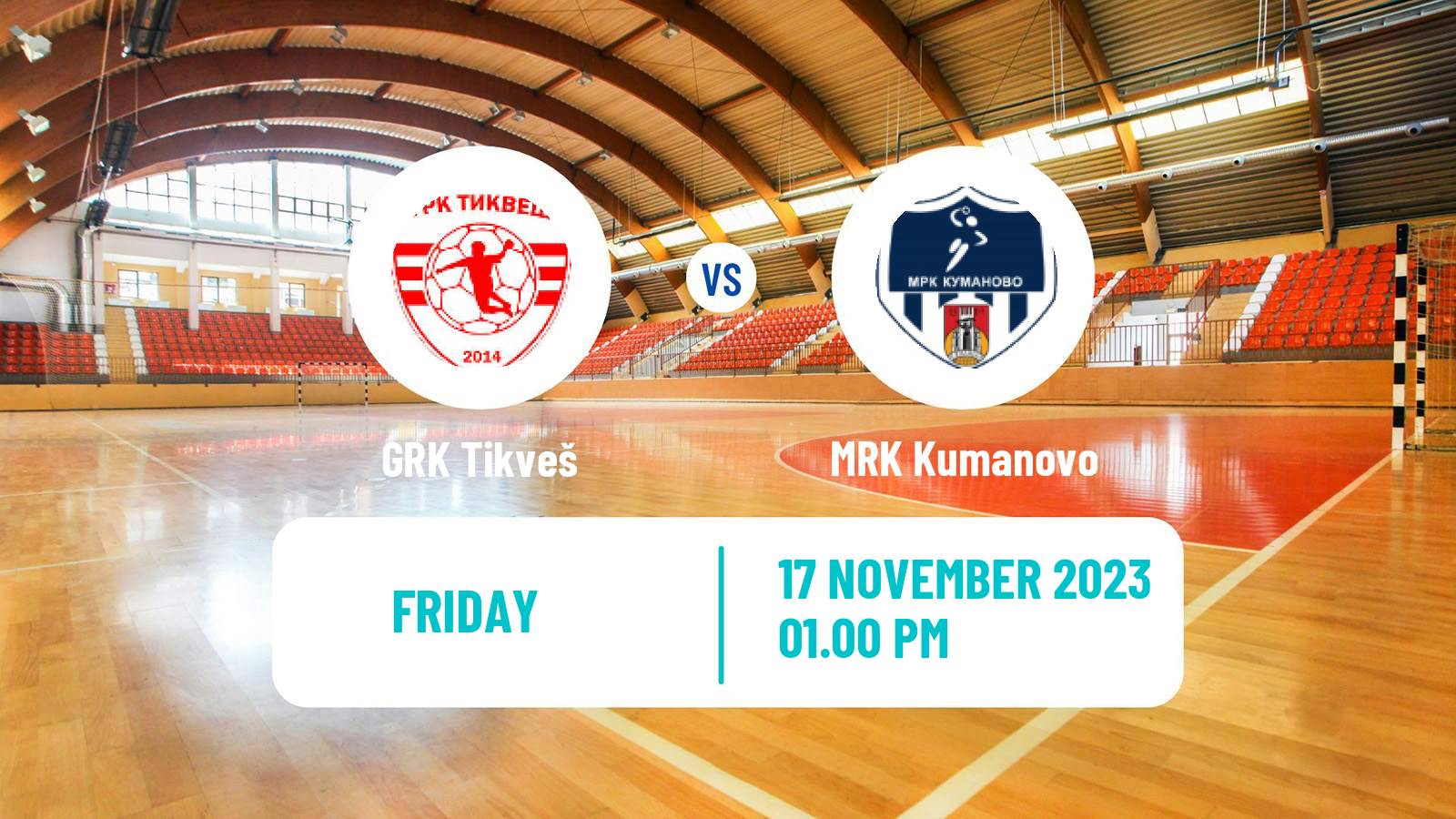 Handball North Macedonian Superleague Handball Tikveš - Kumanovo