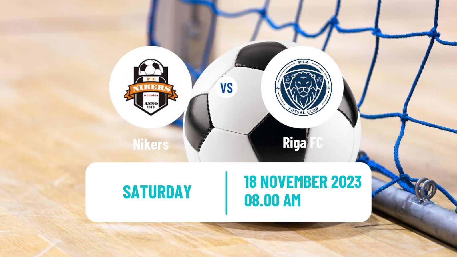 Futsal Latvian Virsliga Futsal Nikers - Riga FC