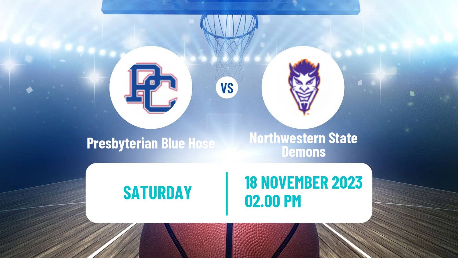 Basketball NCAA College Basketball Presbyterian Blue Hose - Northwestern State Demons