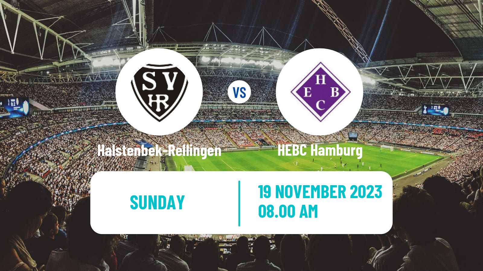 Soccer German Oberliga Hamburg Halstenbek-Rellingen - HEBC Hamburg