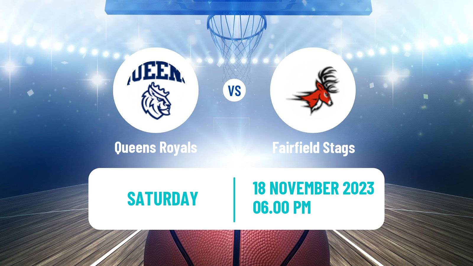 Basketball NCAA College Basketball Queens Royals - Fairfield Stags