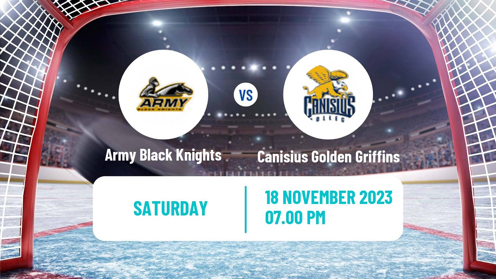 Hockey NCAA Hockey Army Black Knights - Canisius Golden Griffins