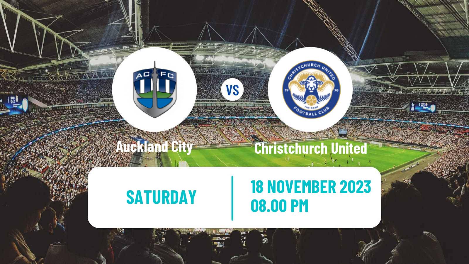 Soccer New Zealand National League Auckland City - Christchurch United