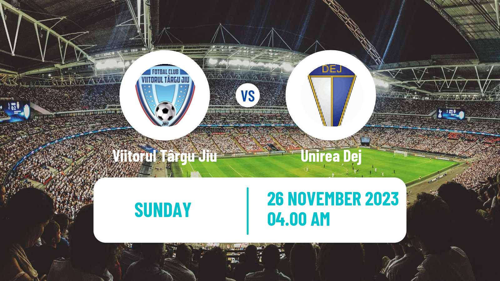 Soccer Romanian Division 2 Viitorul Târgu Jiu - Unirea Dej