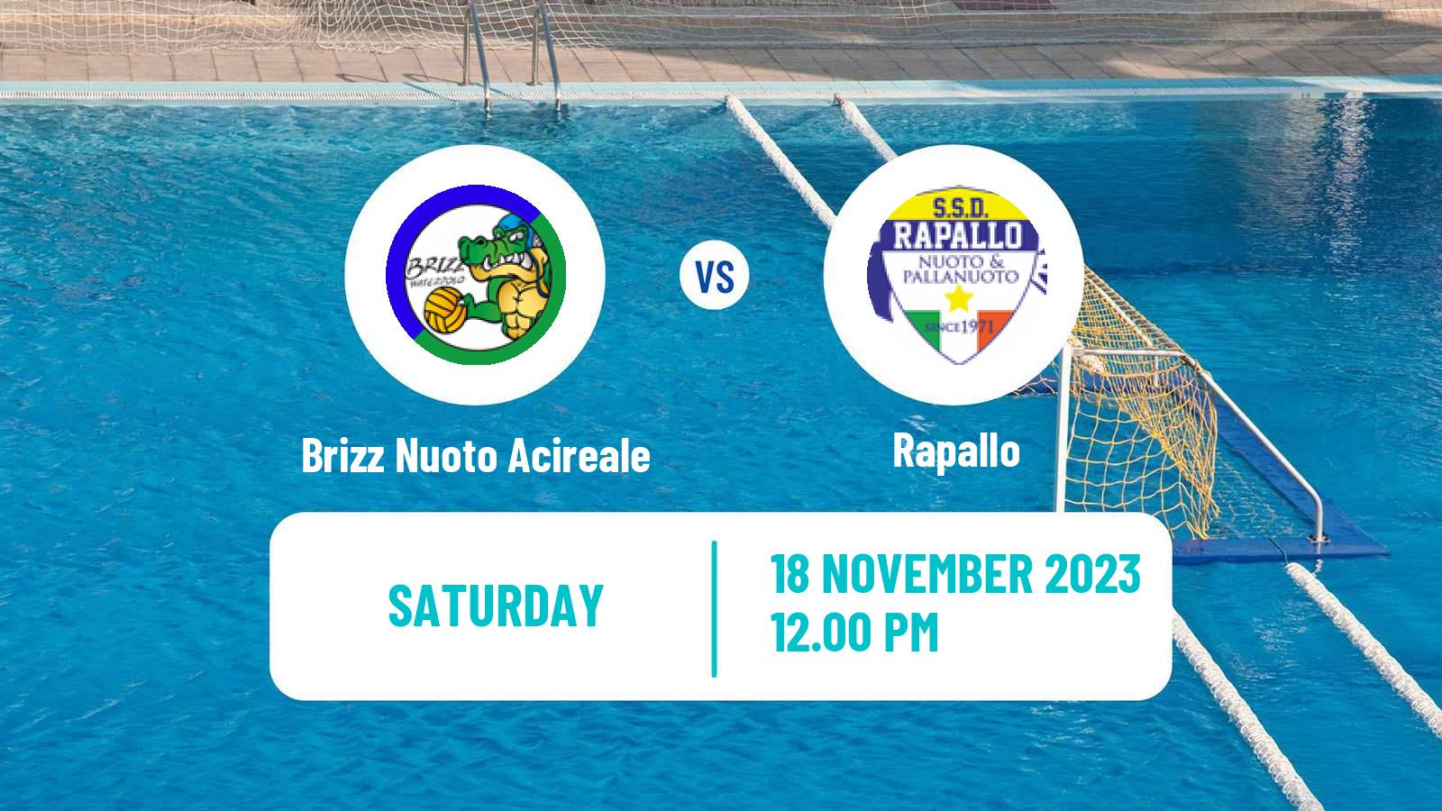 Water polo Italian A1 Water Polo Women Brizz Nuoto Acireale - Rapallo