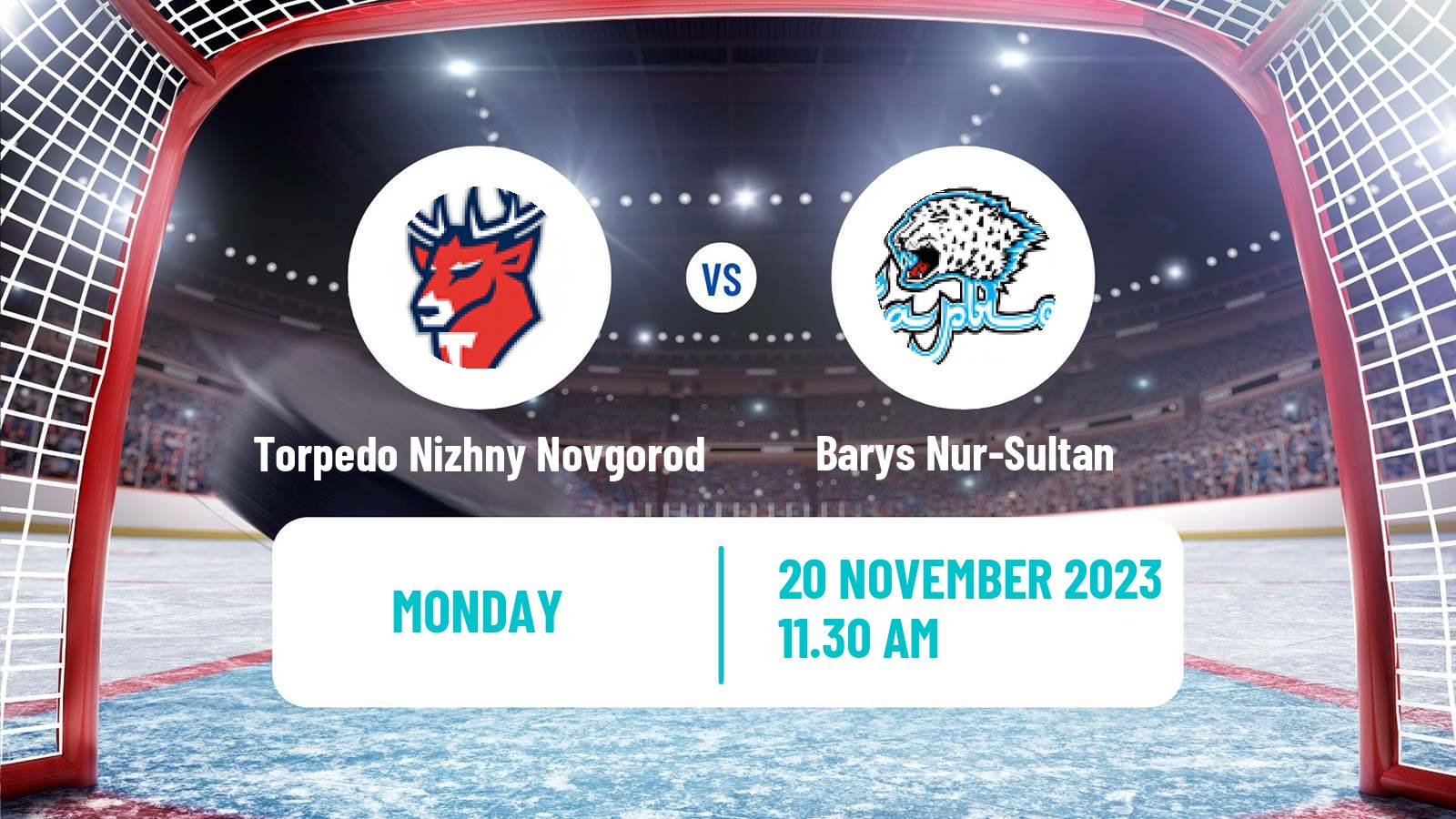 Hockey KHL Torpedo Nizhny Novgorod - Barys Nur-Sultan