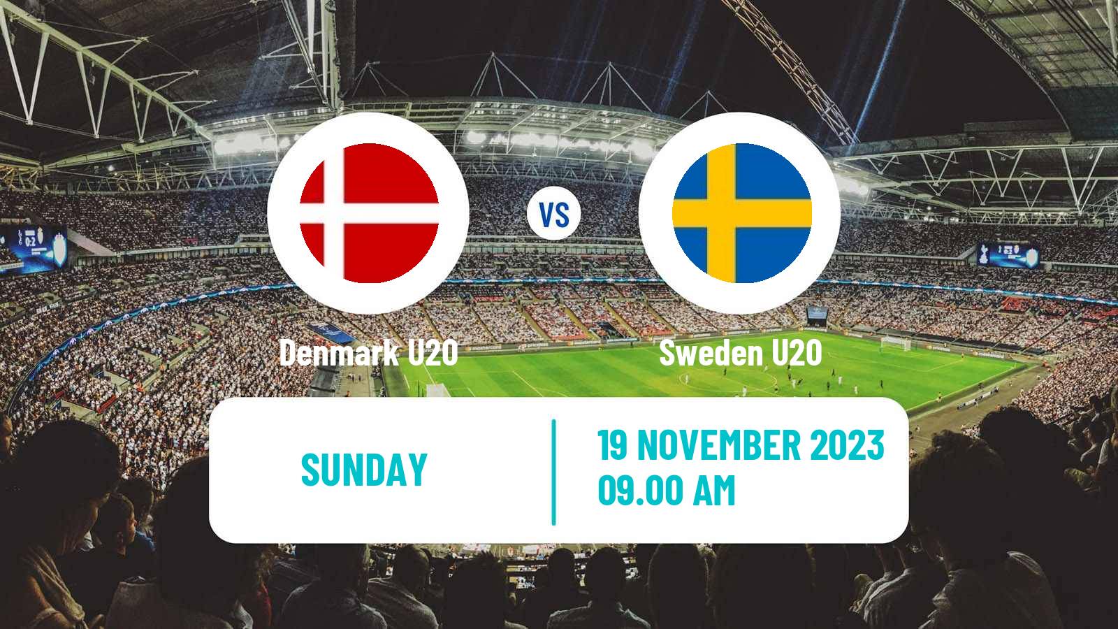 Soccer Friendly Denmark U20 - Sweden U20