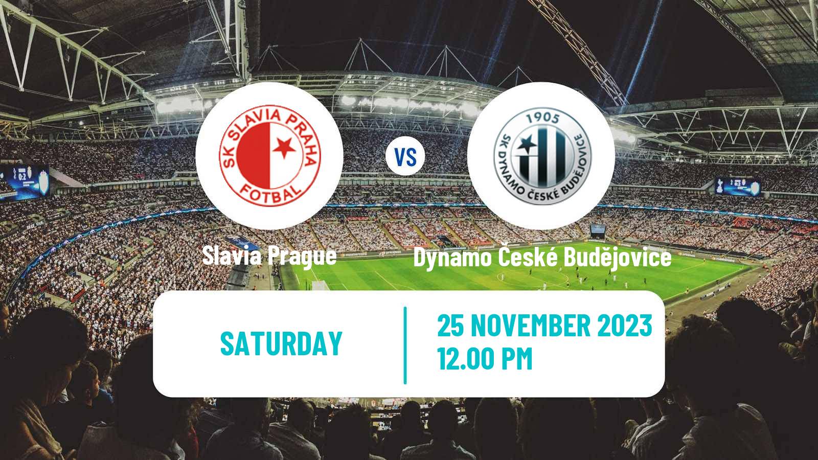 Soccer Czech 1 Liga Slavia Prague - Dynamo České Budějovice