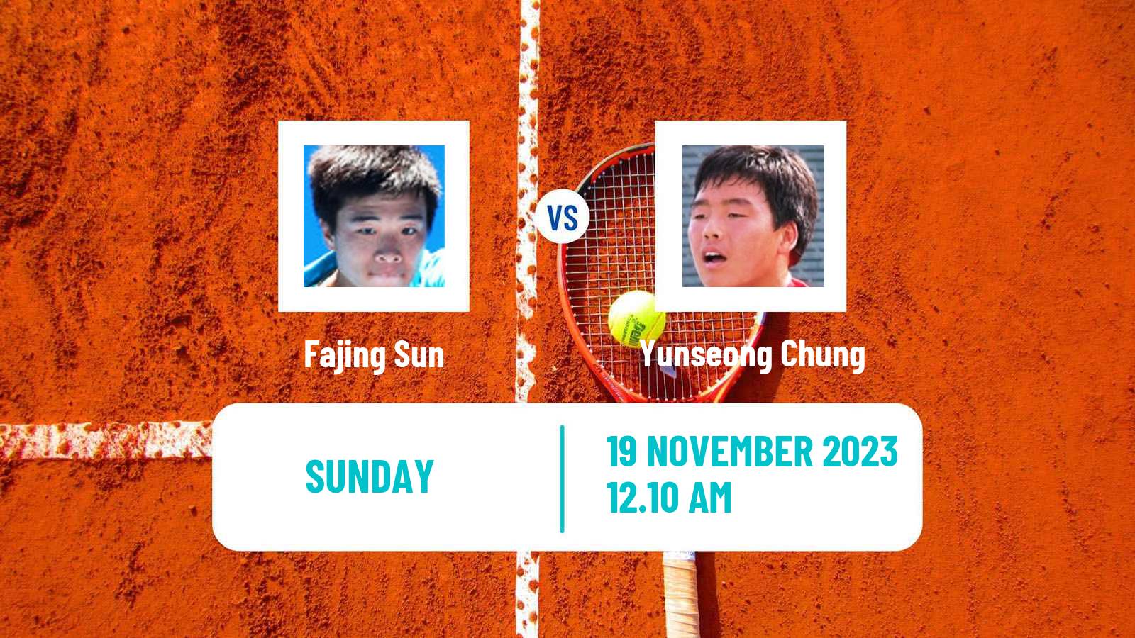 Tennis Yokohama Challenger Men Fajing Sun - Yunseong Chung
