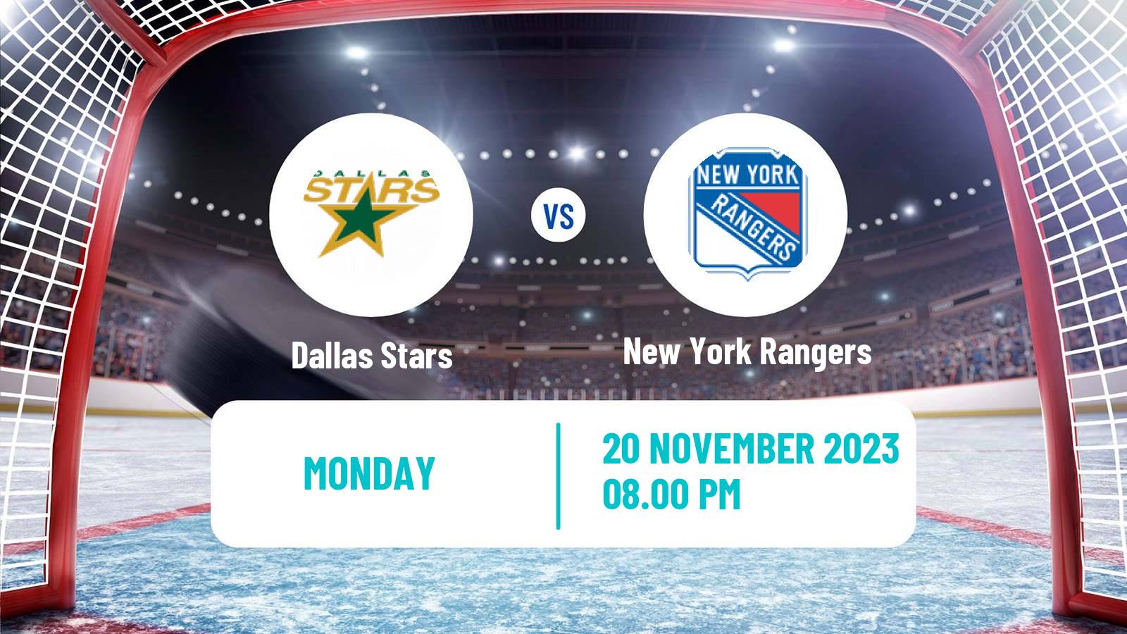 Hockey NHL Dallas Stars - New York Rangers