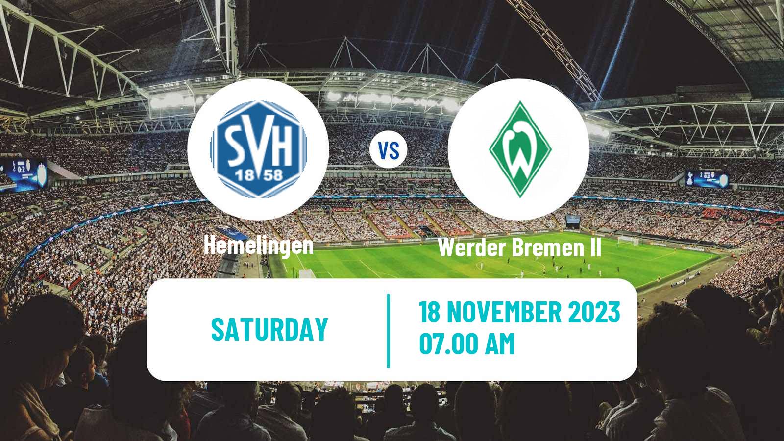 Soccer German Oberliga Bremen Hemelingen - Werder Bremen II