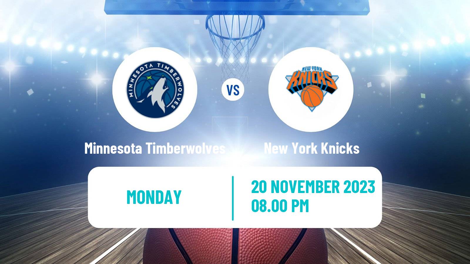 Basketball NBA Minnesota Timberwolves - New York Knicks