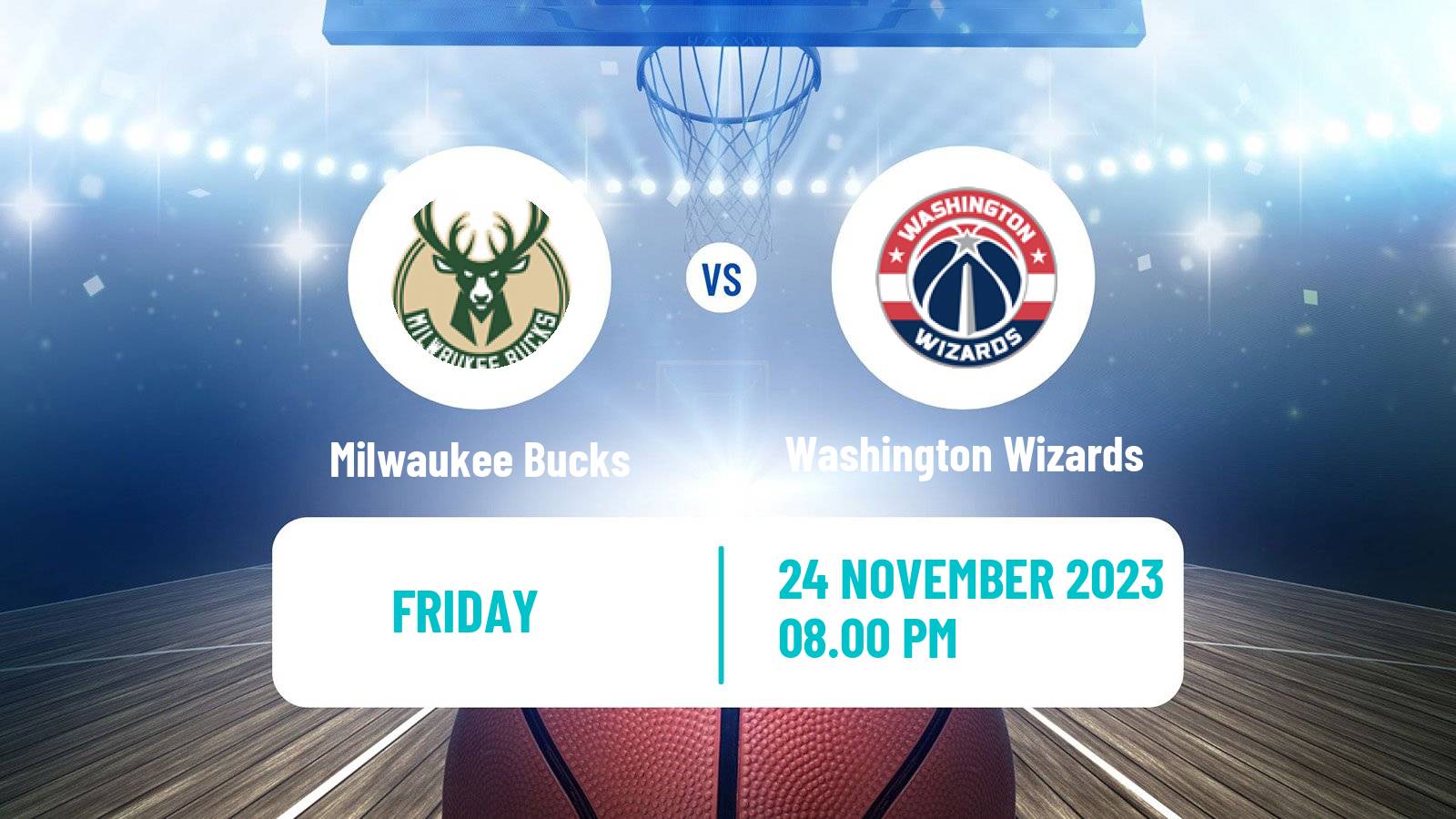 Basketball NBA Milwaukee Bucks - Washington Wizards