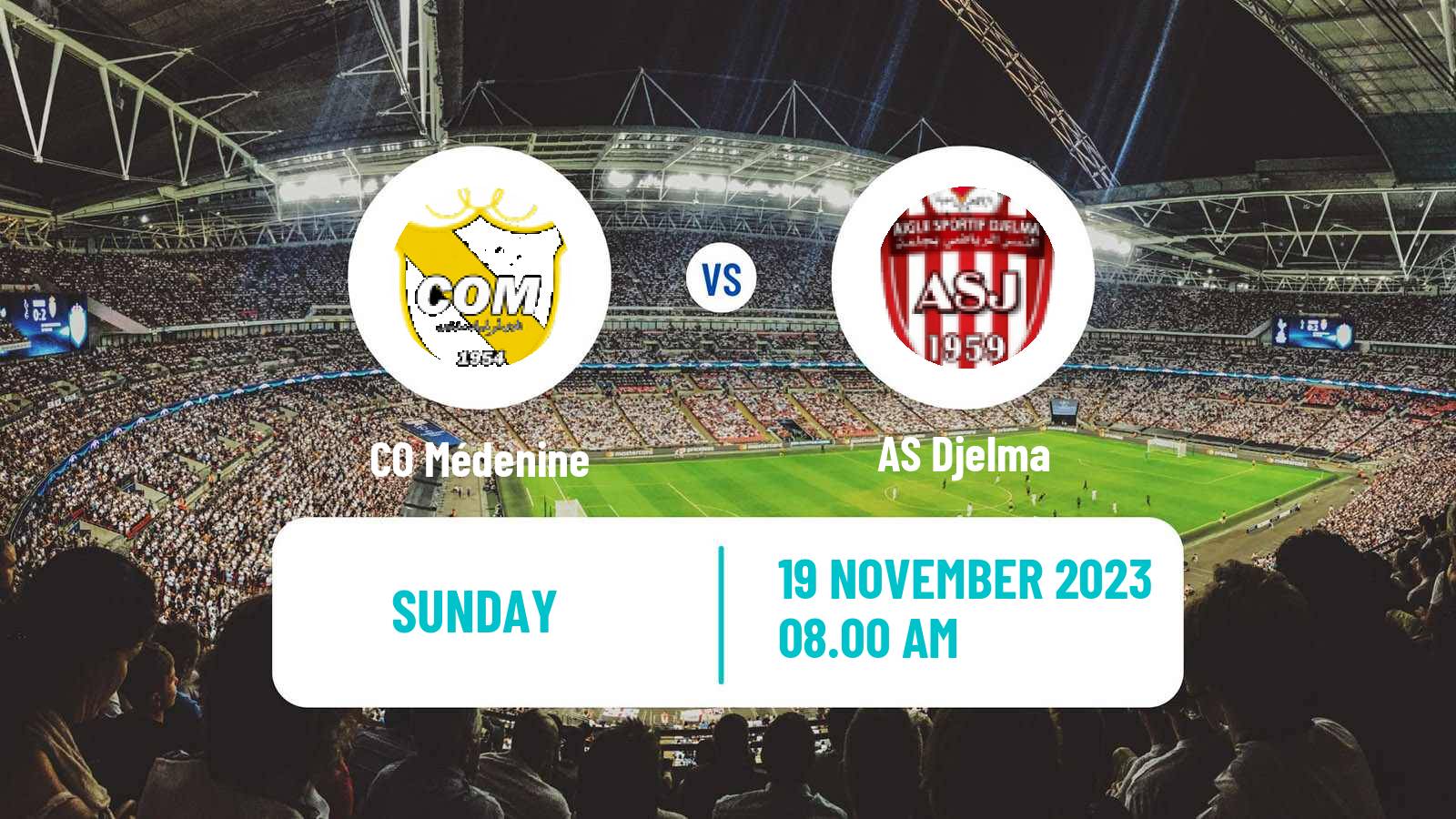 Soccer Tunisian Ligue 2 Médenine - Djelma