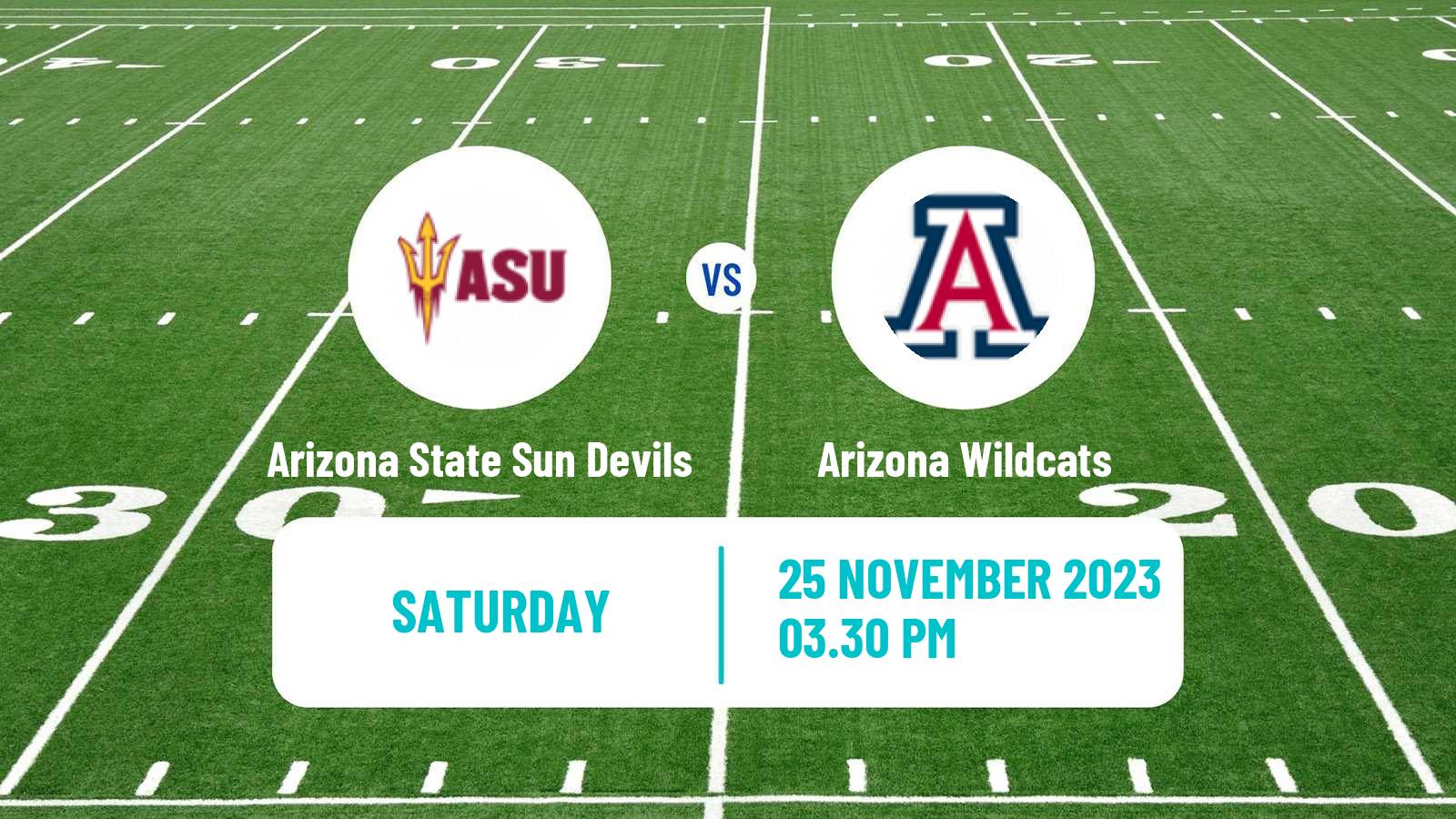 American football NCAA College Football Arizona State Sun Devils - Arizona Wildcats