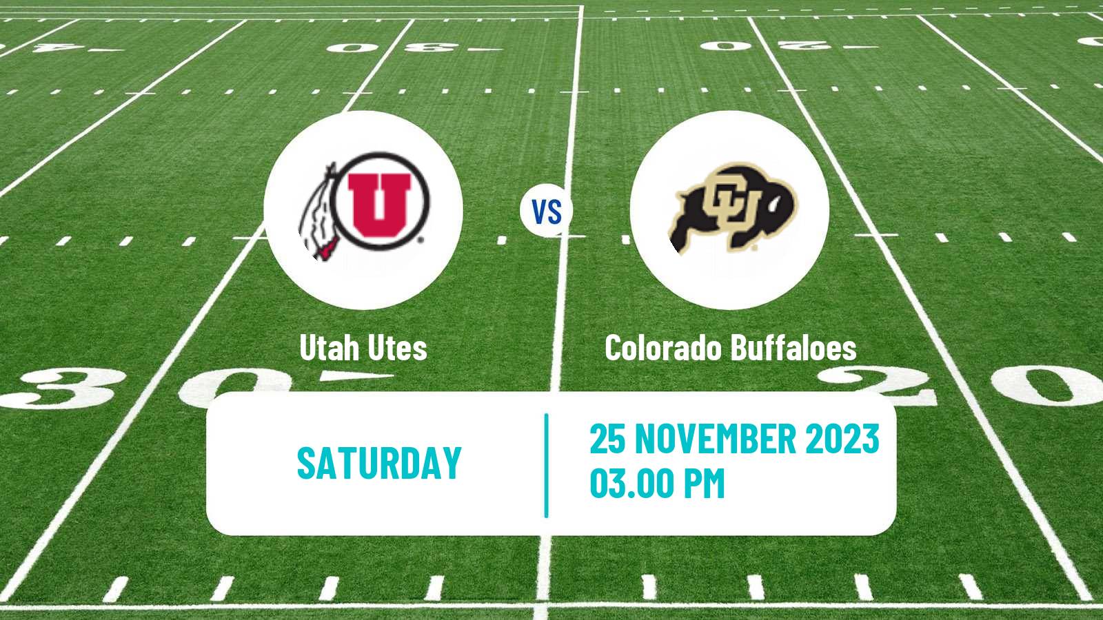 American football NCAA College Football Utah Utes - Colorado Buffaloes