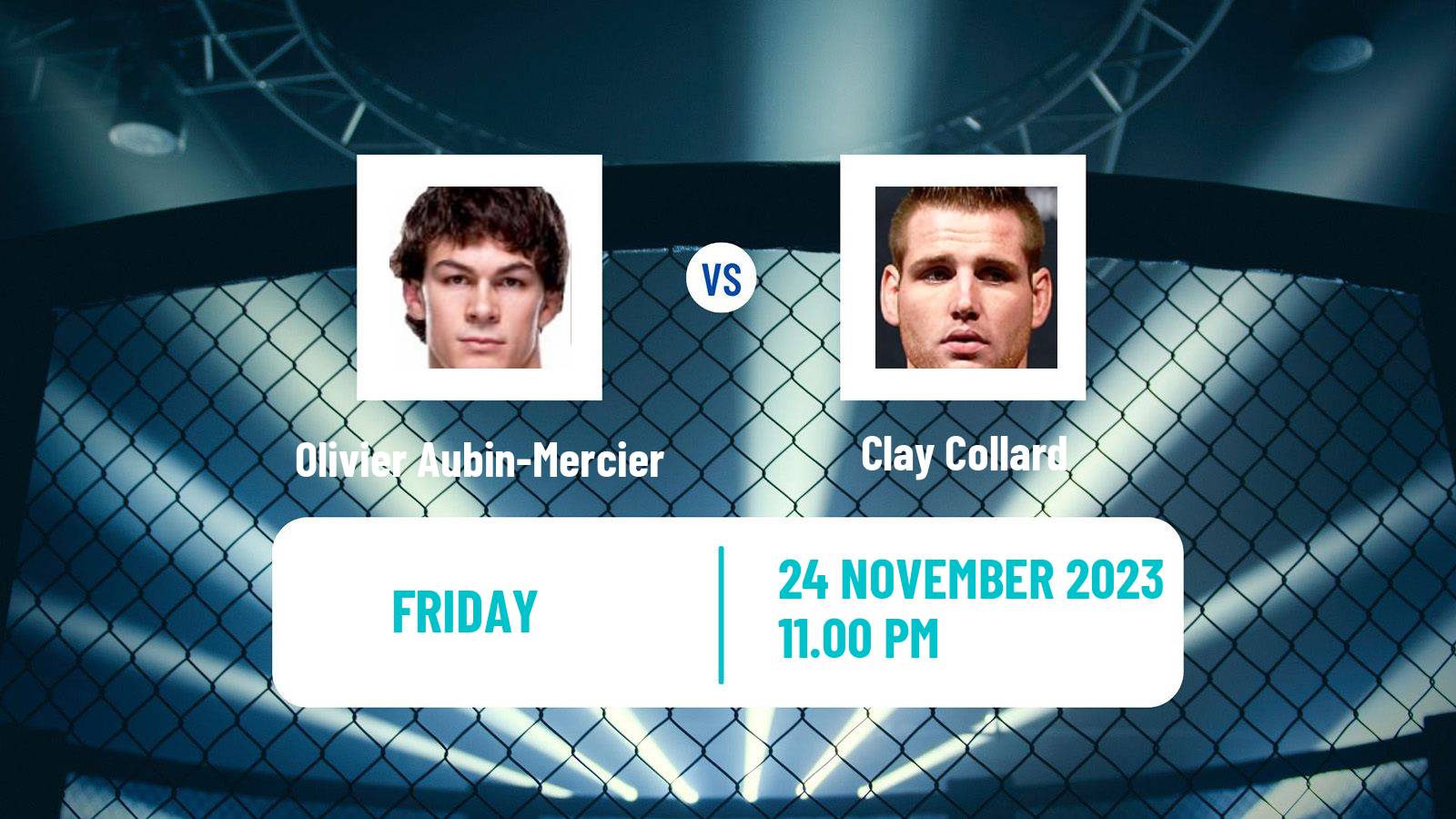 MMA Lightweight Pfl Men Olivier Aubin-Mercier - Clay Collard