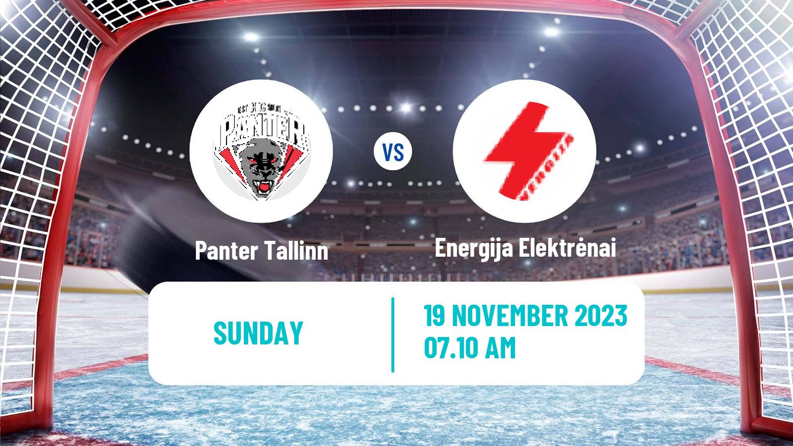 Hockey Latvian Hokeja Liga Panter Tallinn - Energija Elektrėnai