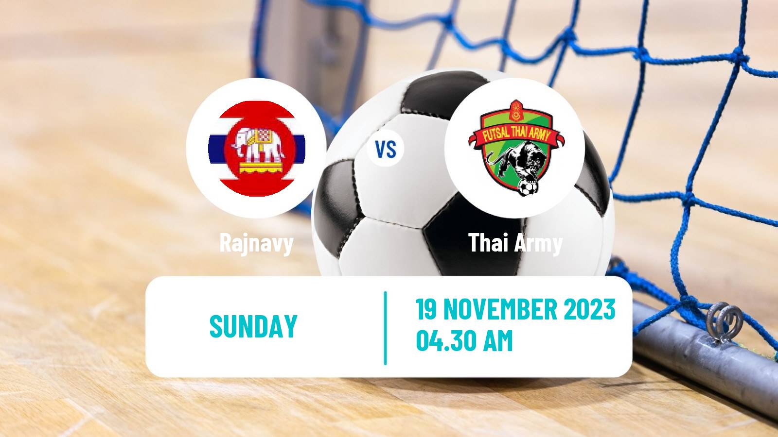 Futsal Thai League Futsal Rajnavy - Thai Army