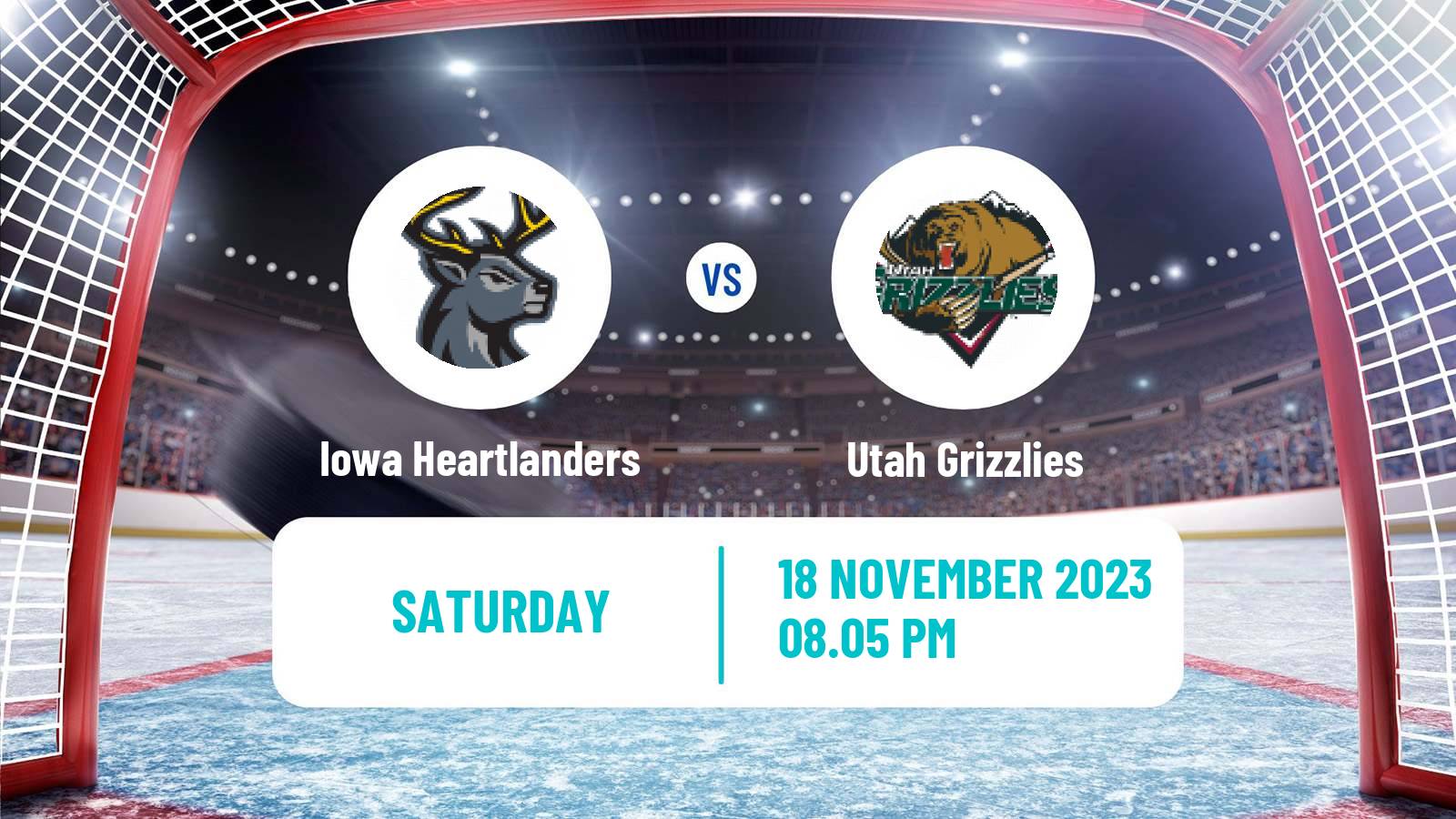 Hockey ECHL Iowa Heartlanders - Utah Grizzlies