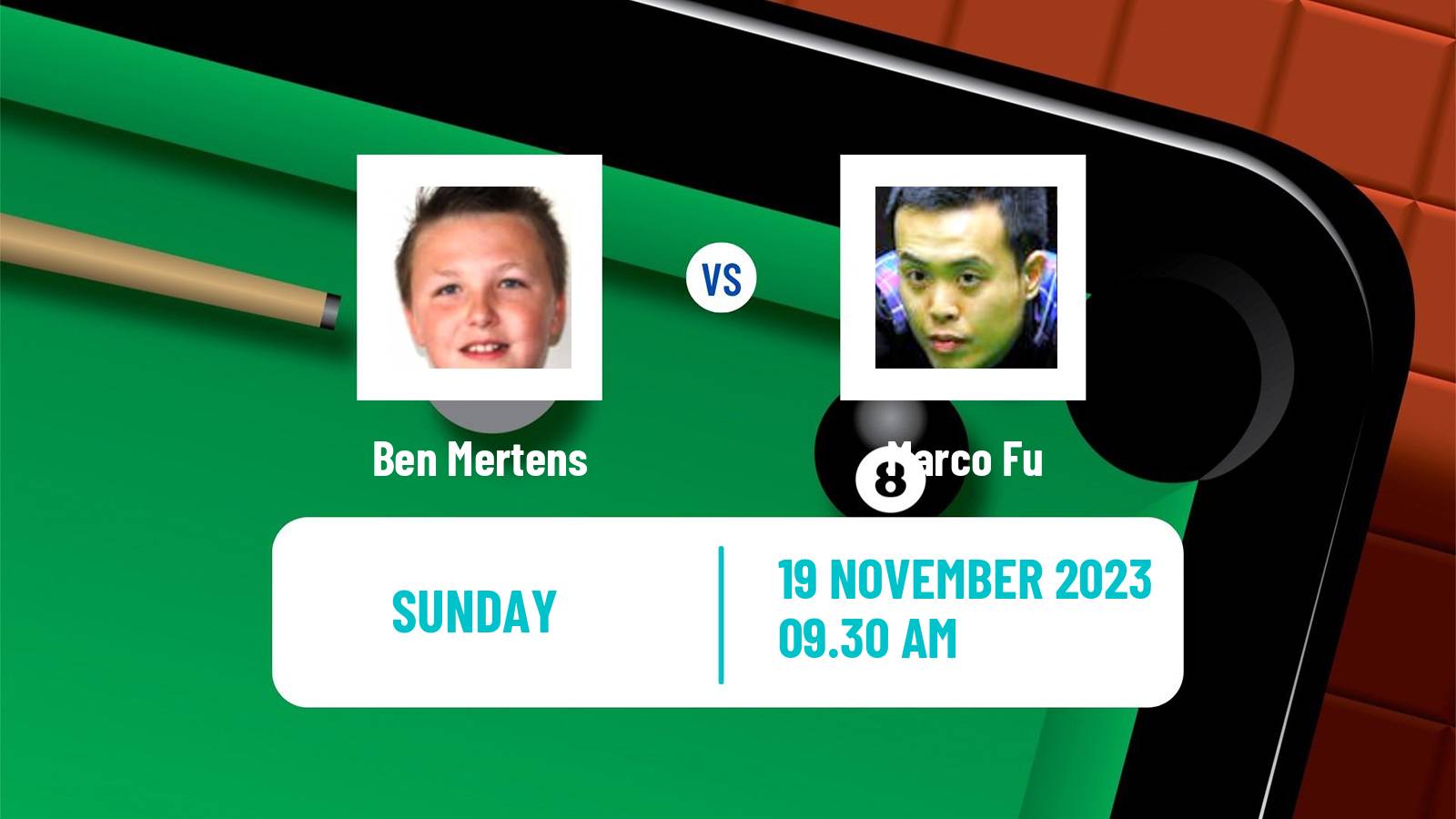 Snooker Uk Championship Ben Mertens - Marco Fu