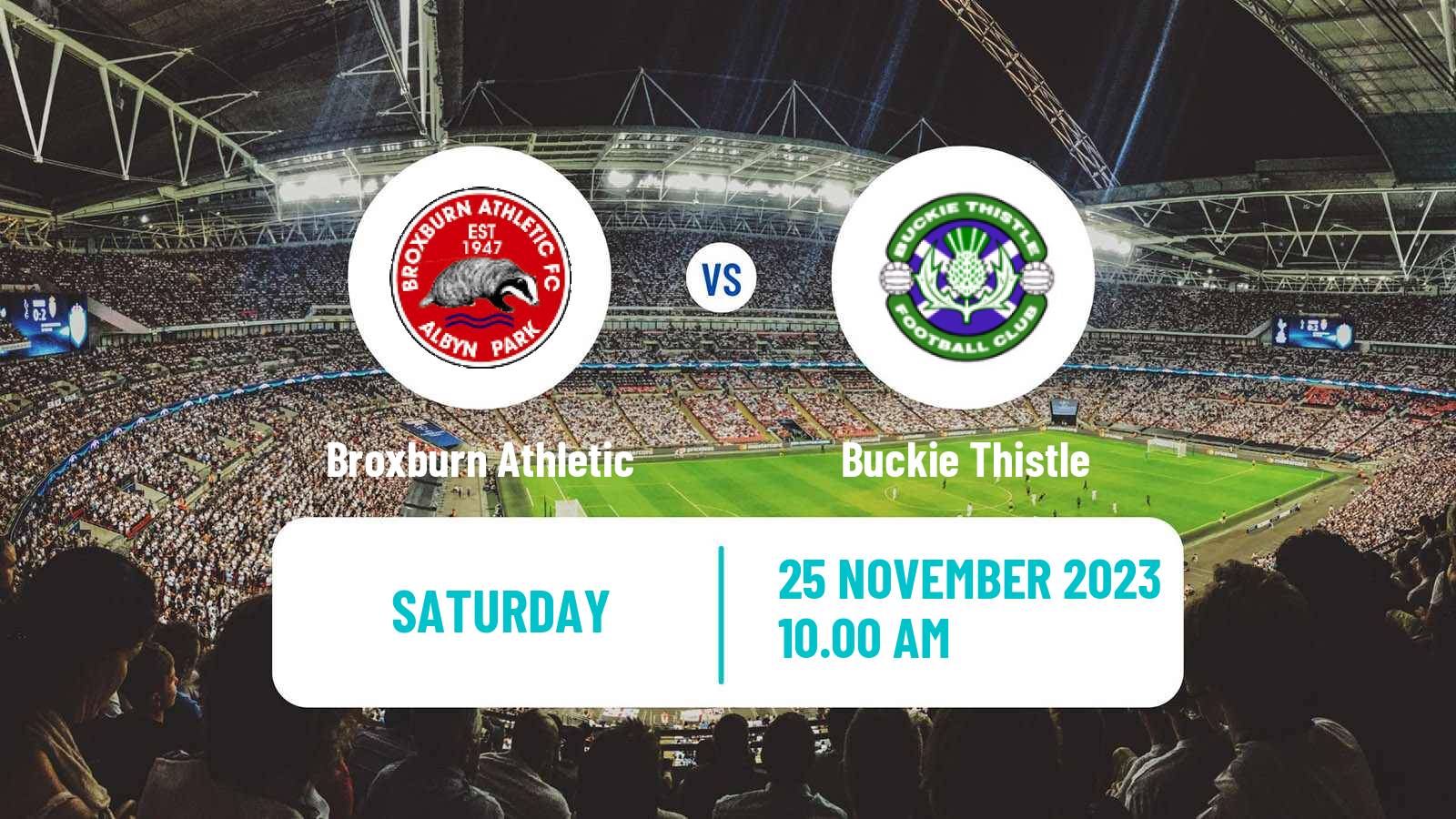 Soccer Scottish Cup Broxburn Athletic - Buckie Thistle