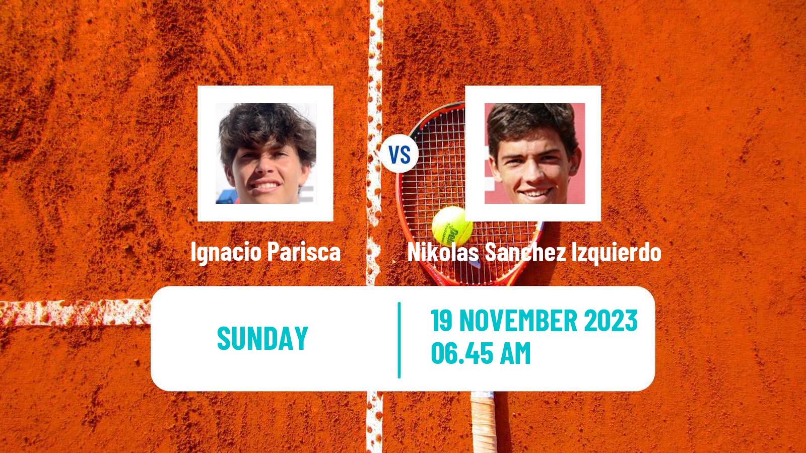 Tennis Valencia Challenger Men Ignacio Parisca - Nikolas Sanchez Izquierdo