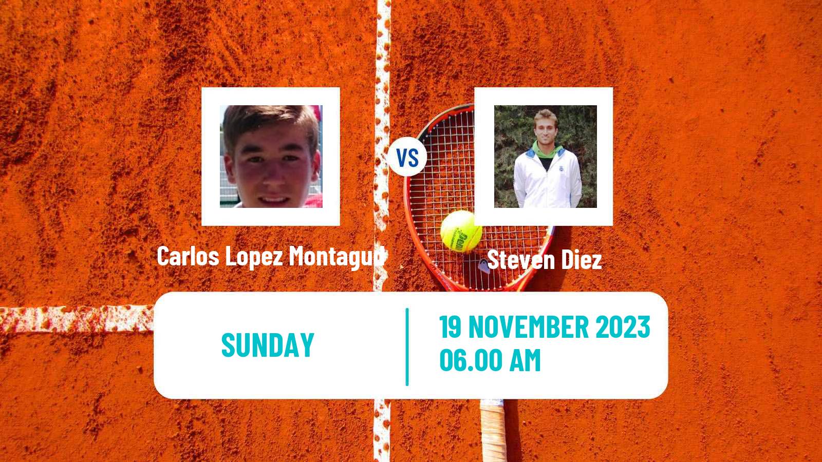 Tennis Valencia Challenger Men Carlos Lopez Montagud - Steven Diez