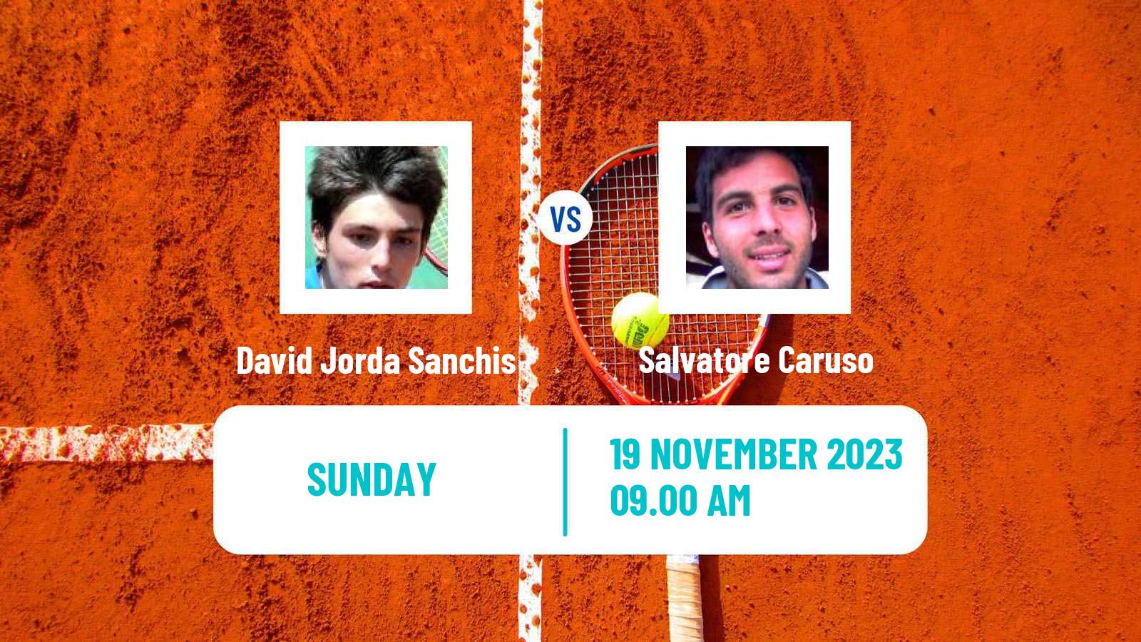Tennis Valencia Challenger Men David Jorda Sanchis - Salvatore Caruso