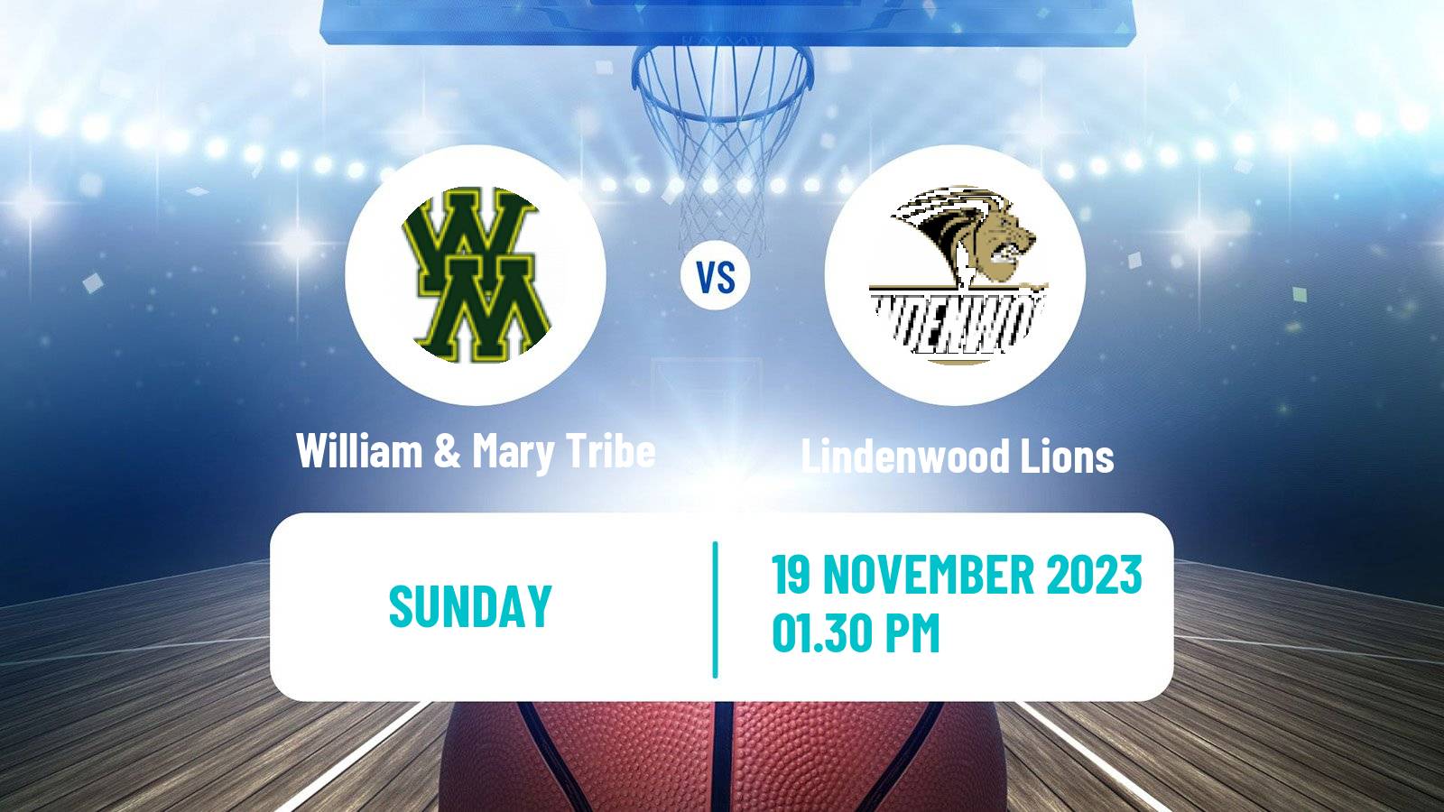 Basketball NCAA College Basketball William & Mary Tribe - Lindenwood Lions