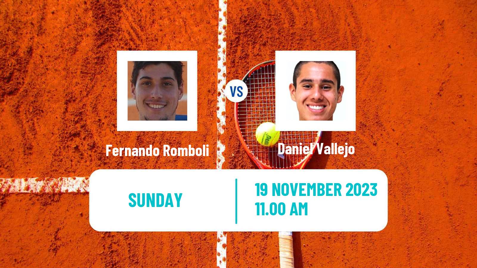 Tennis Brasilia Challenger Men 2023 Fernando Romboli - Daniel Vallejo
