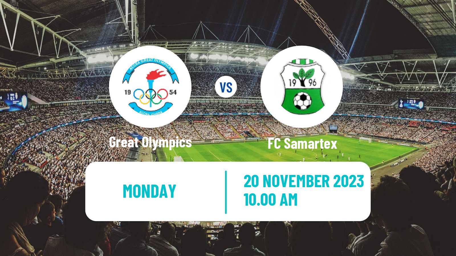 Soccer Ghanaian Premier League Great Olympics - Samartex