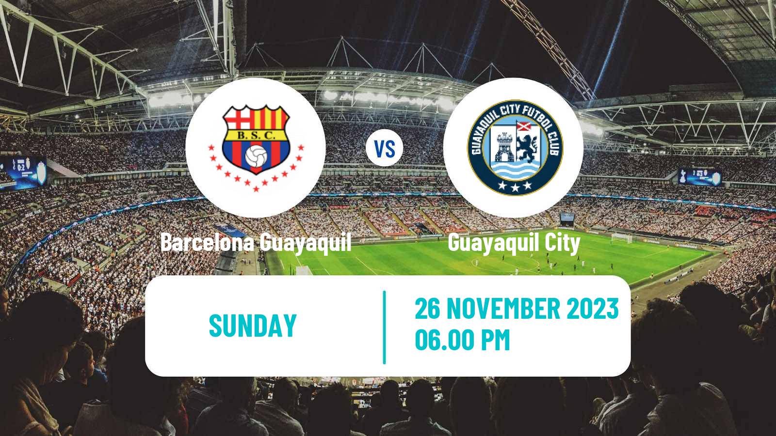 Soccer Ecuadorian Liga Pro Barcelona Guayaquil - Guayaquil City