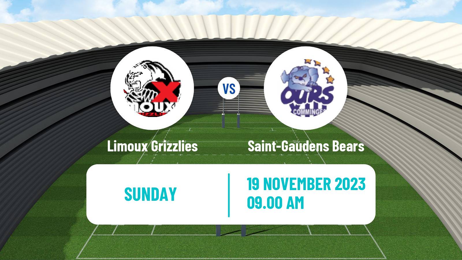 Rugby league French Elite 1 Rugby League Limoux Grizzlies - Saint-Gaudens Bears