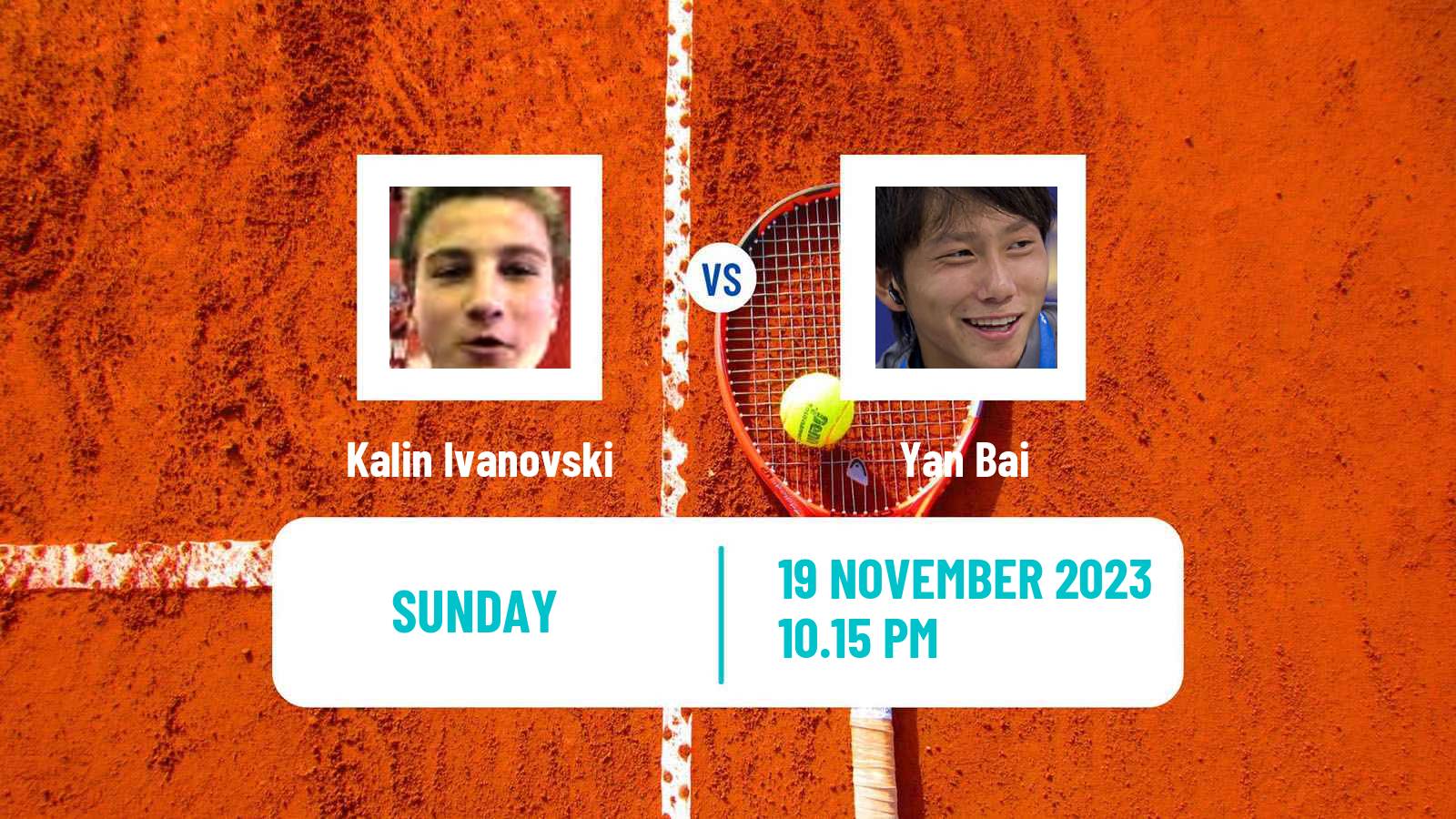 Tennis Yokohama Challenger Men Kalin Ivanovski - Yan Bai