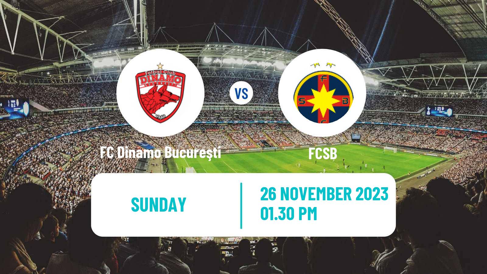 Soccer Romanian Liga 1 FC Dinamo Bucureşti - FCSB