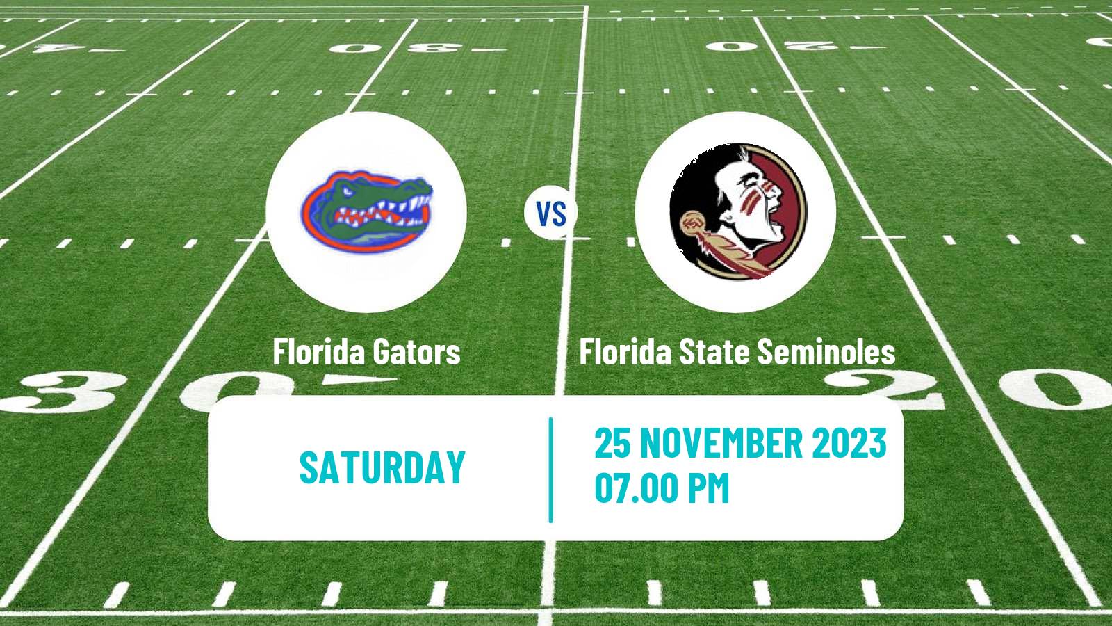 American football NCAA College Football Florida Gators - Florida State Seminoles