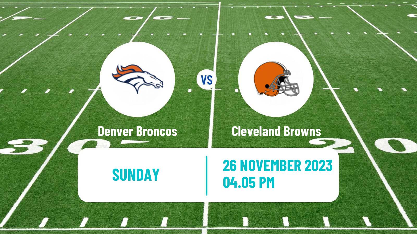 American football NFL Denver Broncos - Cleveland Browns