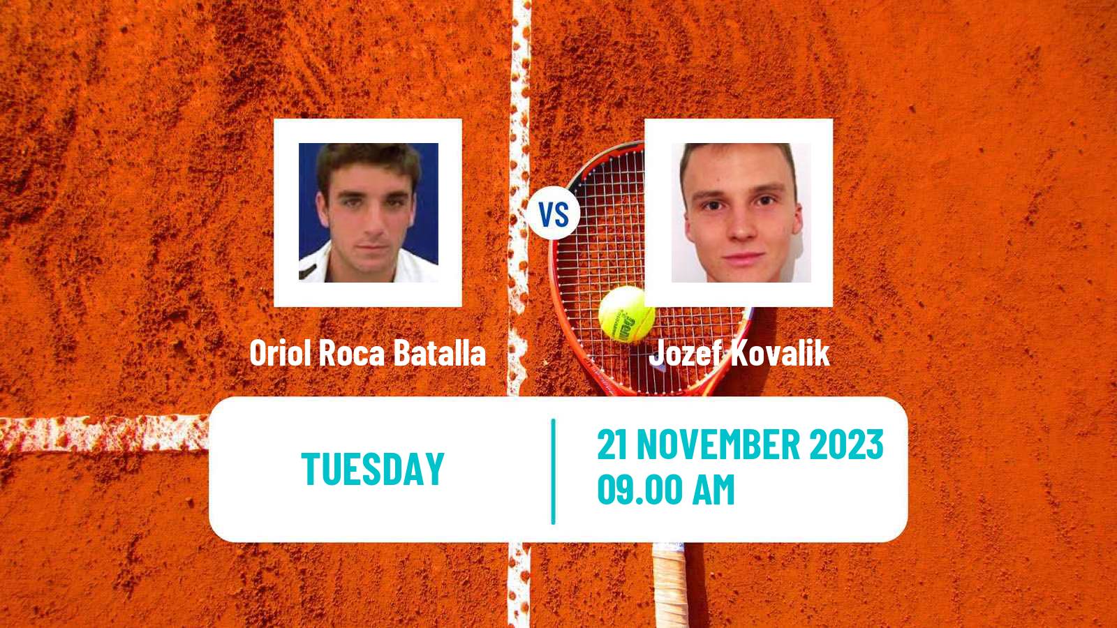 Tennis Valencia Challenger Men Oriol Roca Batalla - Jozef Kovalik