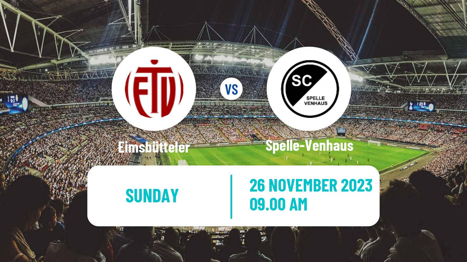 Soccer German Regionalliga North Eimsbütteler - Spelle-Venhaus