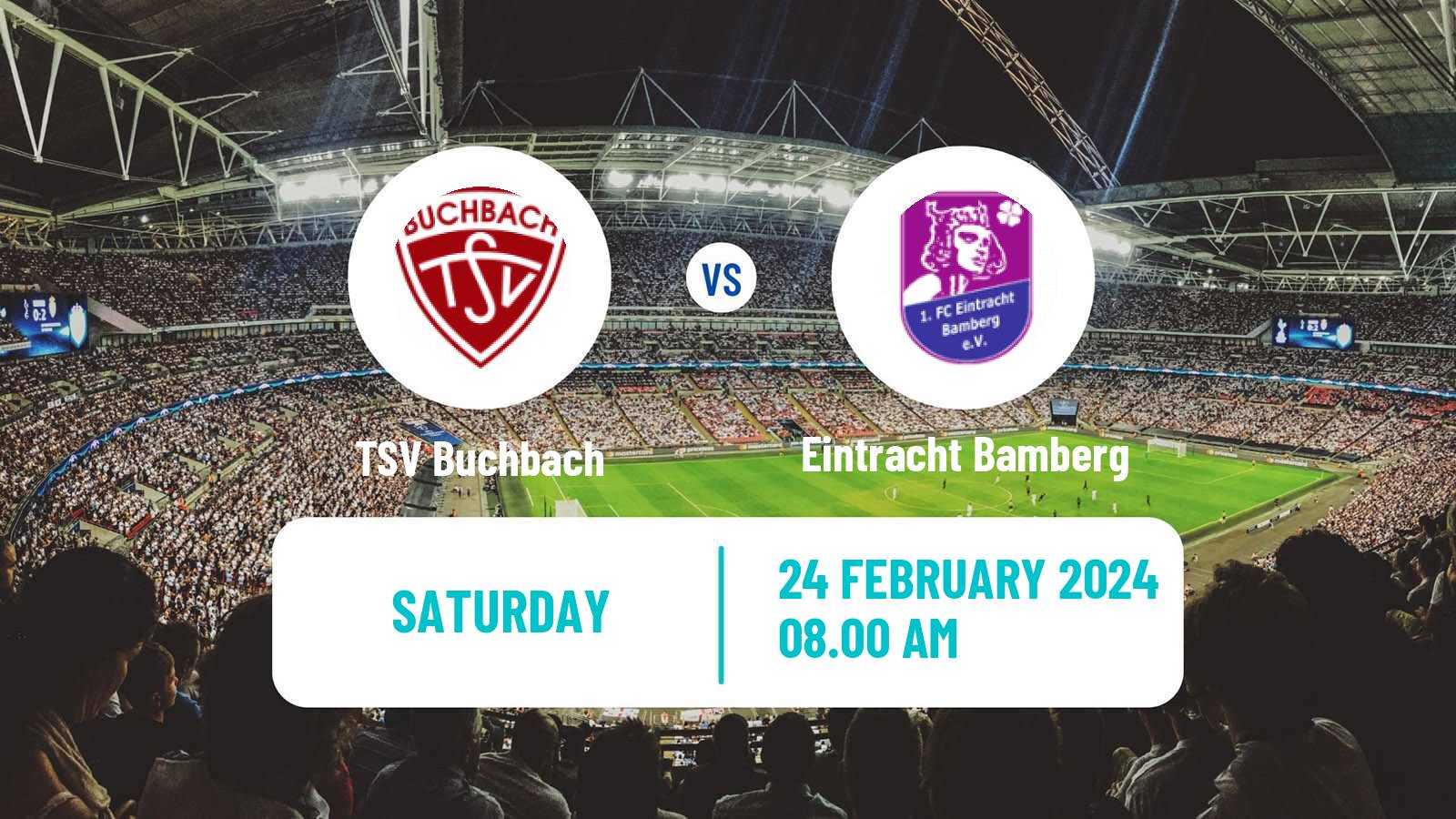Soccer German Regionalliga Bayern Buchbach - Eintracht Bamberg