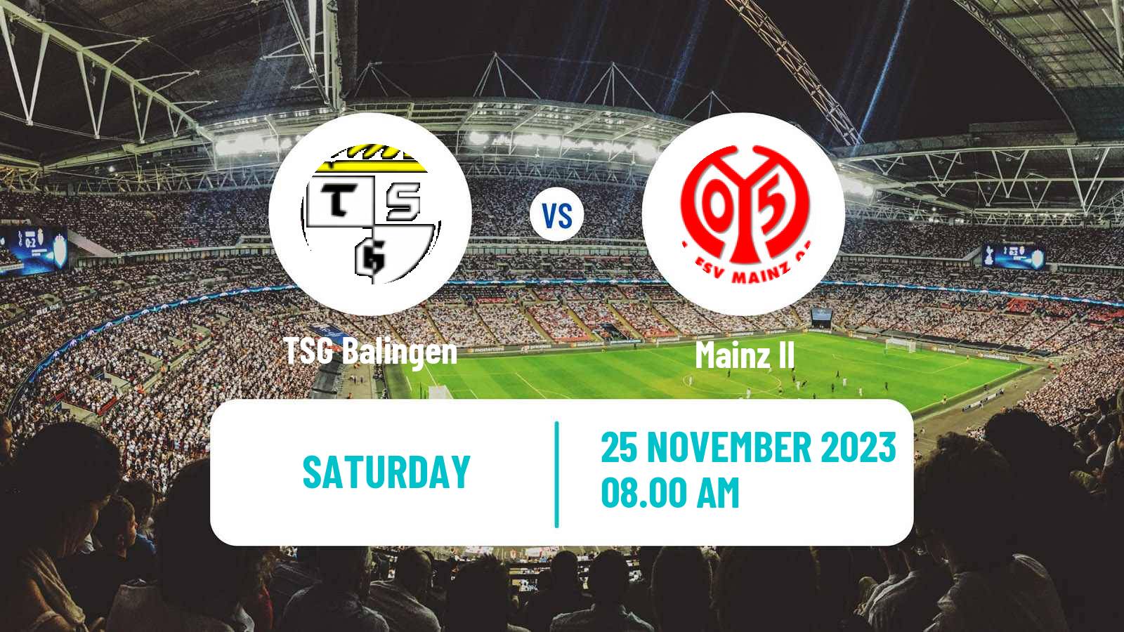 Soccer German Regionalliga Sudwest Balingen - Mainz II