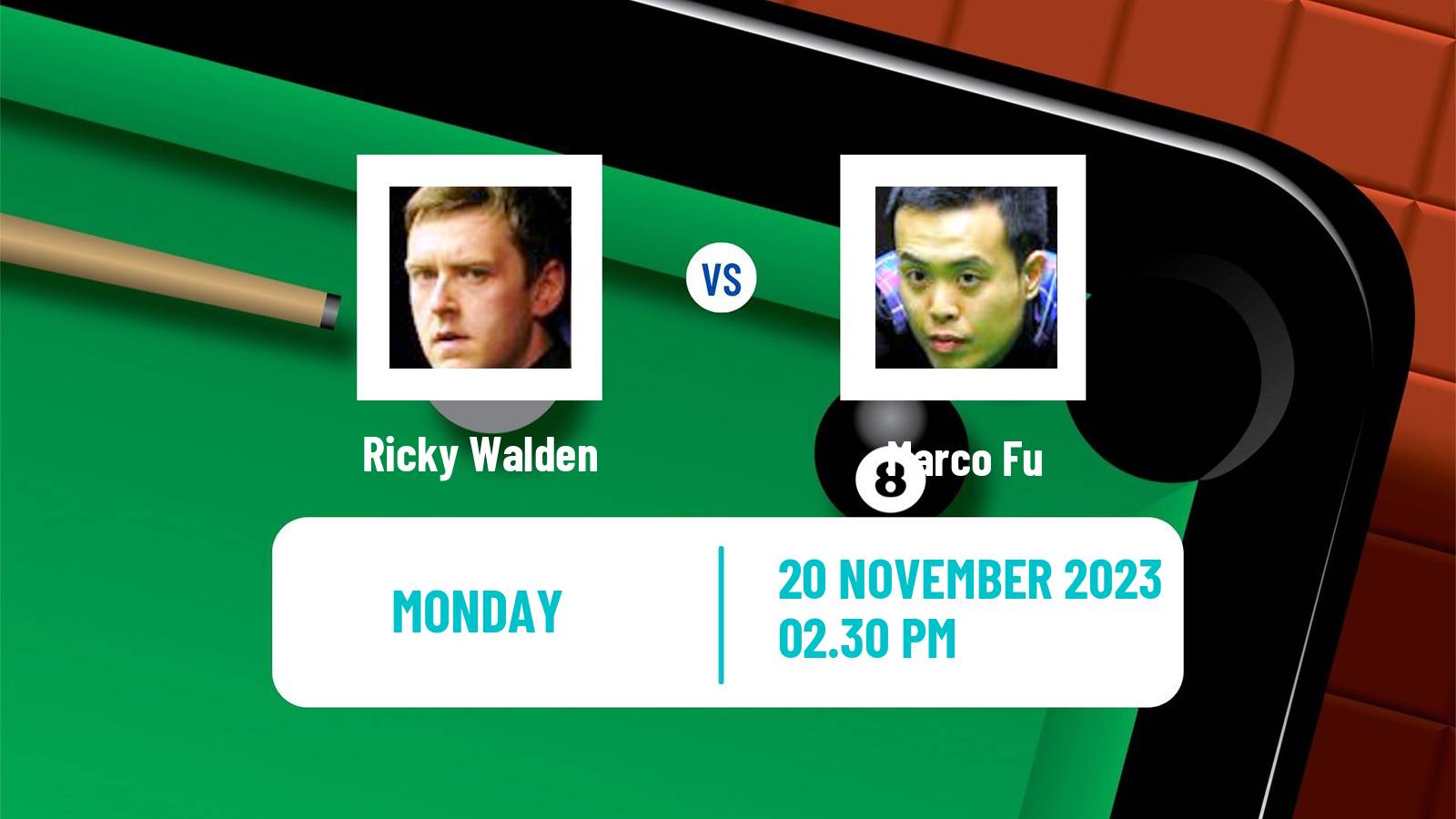 Snooker Uk Championship Ricky Walden - Marco Fu