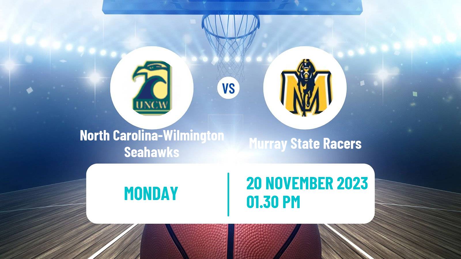 Basketball NCAA College Basketball North Carolina-Wilmington Seahawks - Murray State Racers