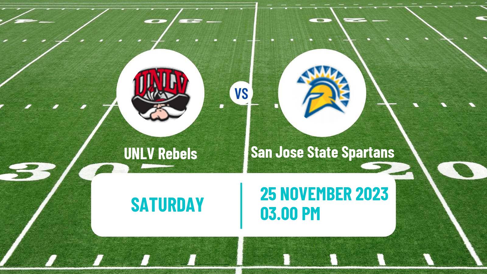 American football NCAA College Football UNLV Rebels - San Jose State Spartans