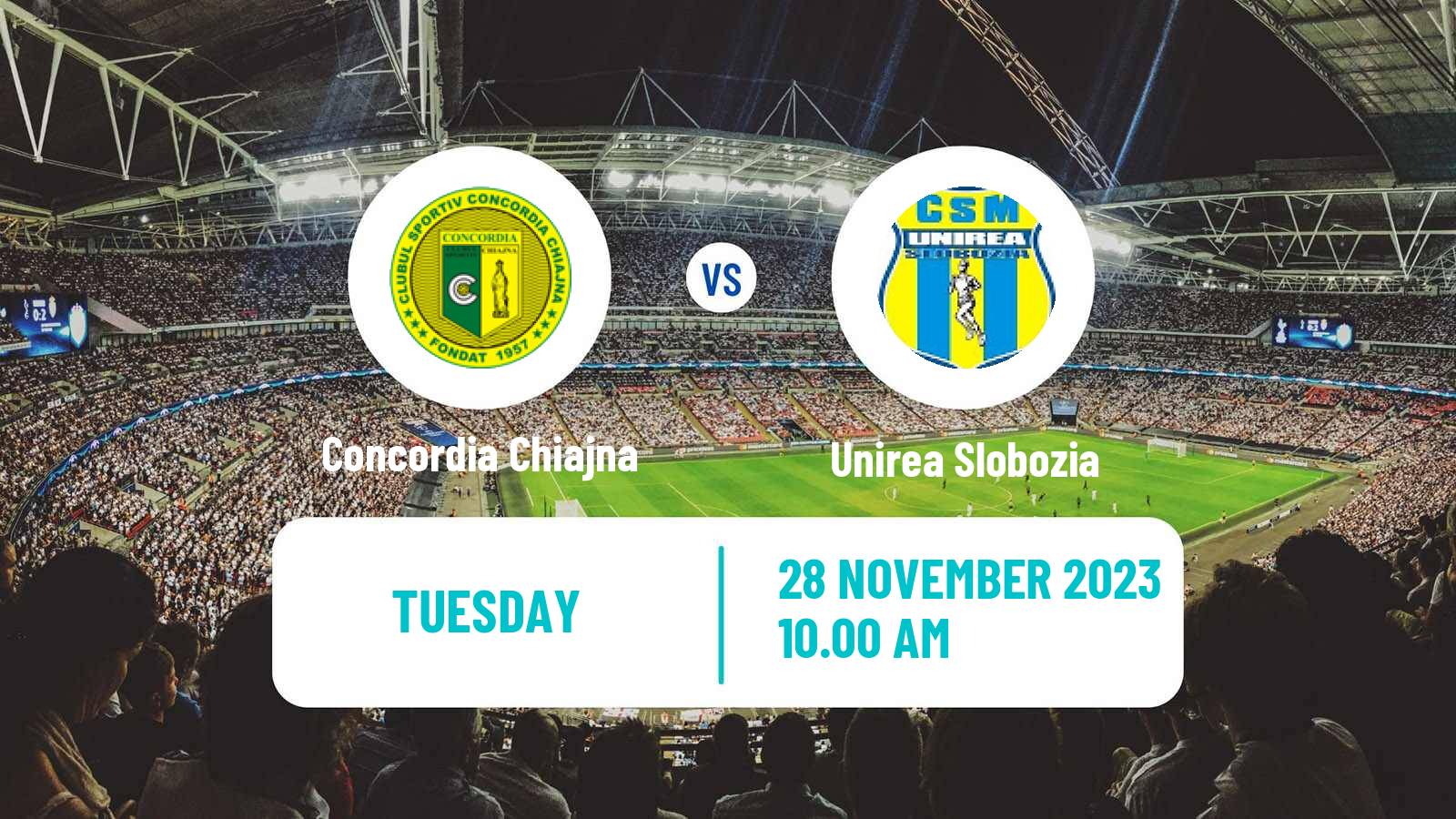 Soccer Romanian Division 2 Concordia Chiajna - Unirea Slobozia