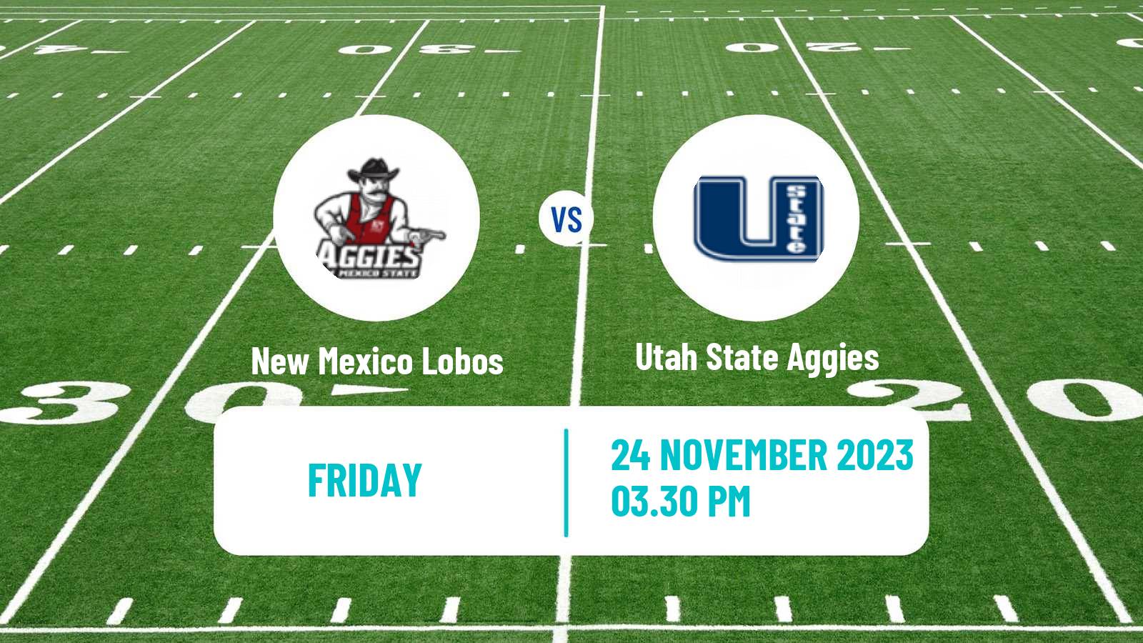American football NCAA College Football New Mexico Lobos - Utah State Aggies